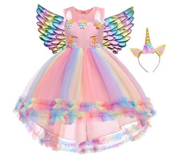 Déguisement robe Princesse licorne et ces accessoires Taille 5-6ans