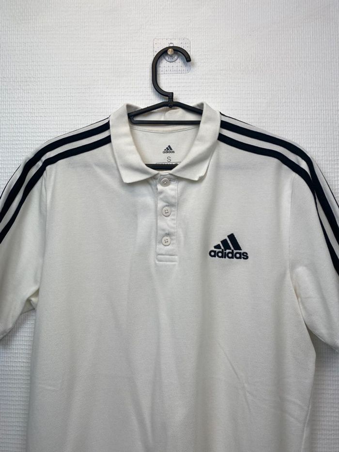 Polo, Adidas, blanc, homme, S (2738) - photo numéro 2