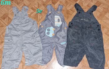 Lot 3salopette 6mois