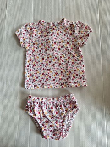 Tee shirt + culotte bébé fille 6 mois