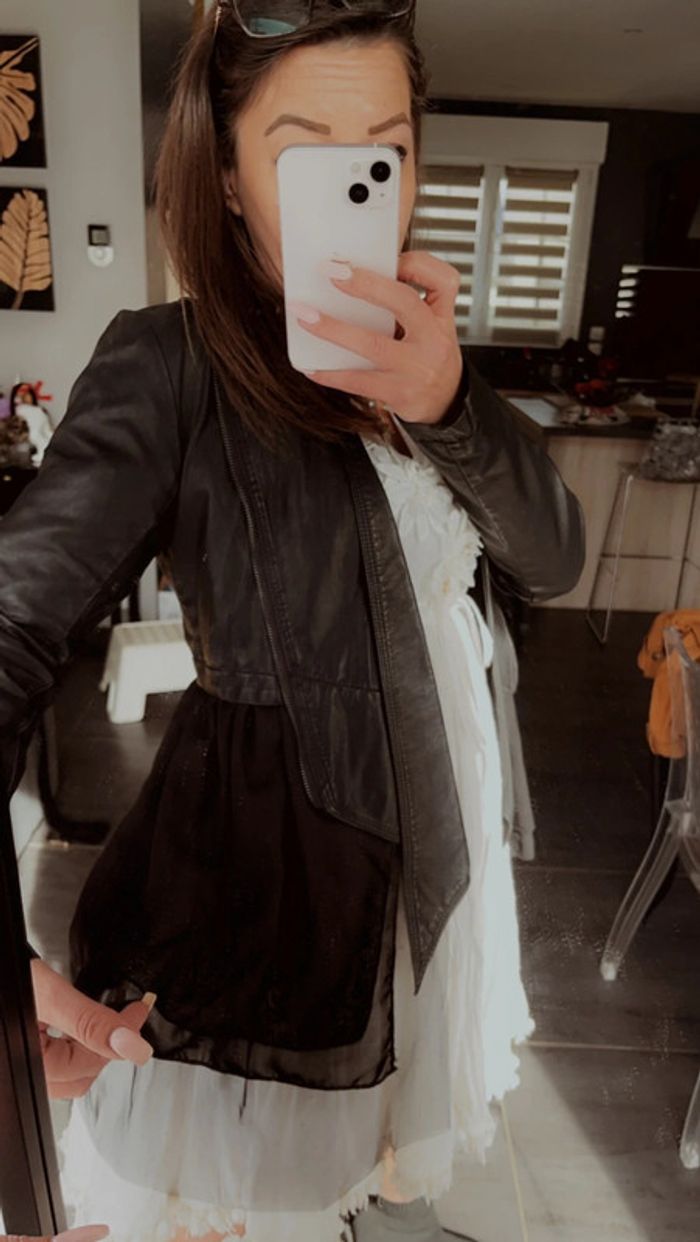 Veste bi matière - photo numéro 3