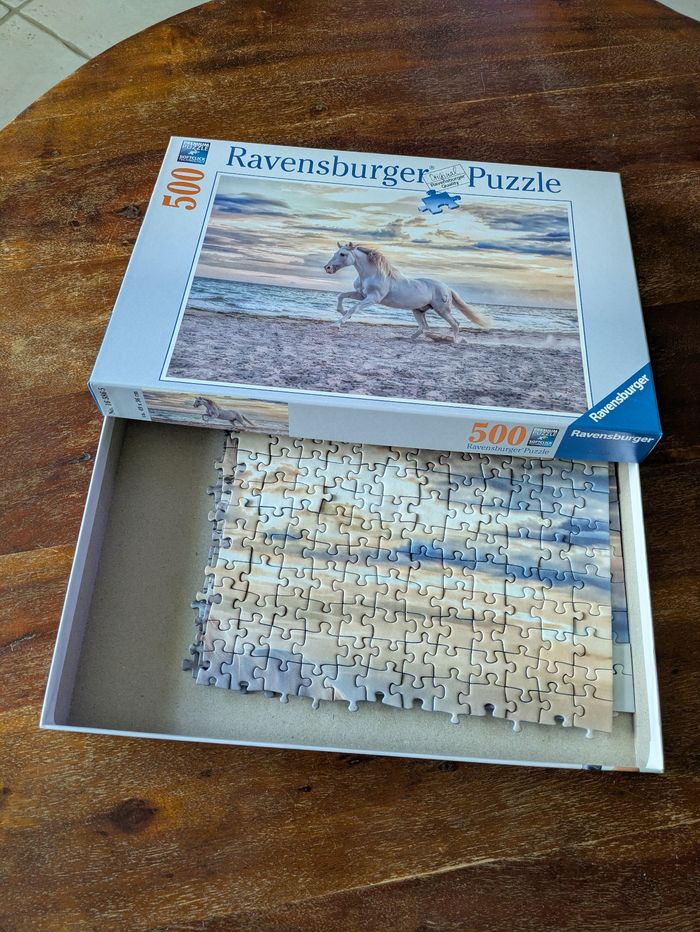 Joli puzzle Cheval sur la plage Ravensburger 500 pièces - photo numéro 3
