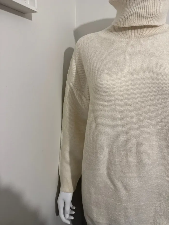 Pull long col roulé - photo numéro 5