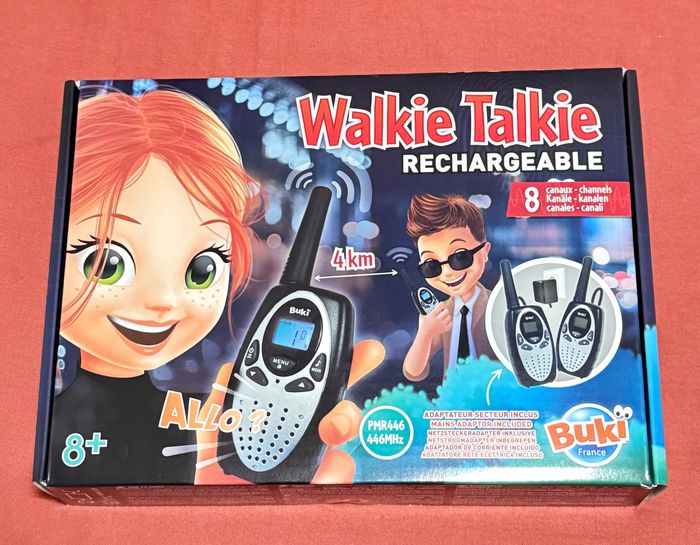 Talkie-walkie rechargeable - Buki. Neuf, jamais ouvert.
