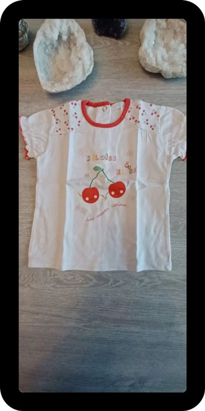 T-shirt blanc 12 mois - photo numéro 2