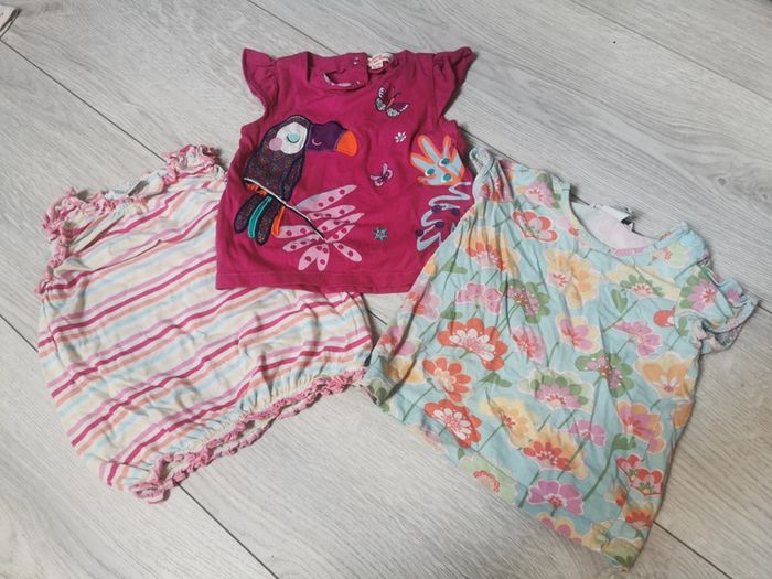 Lot 3 hauts été 6 mois