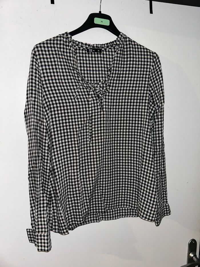 Blouse à carreaux