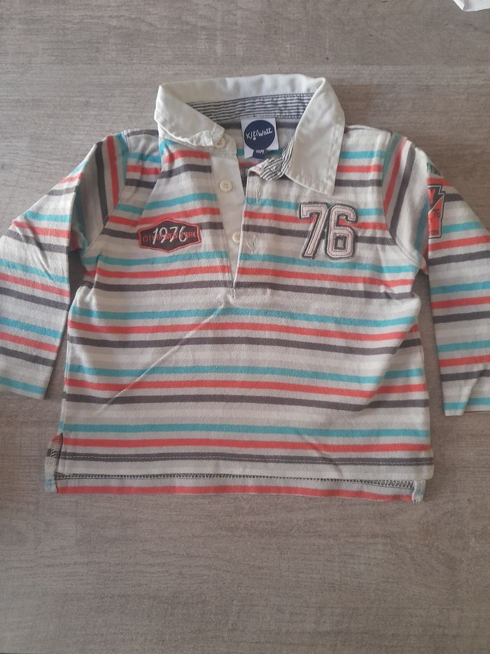 Ensemble pantalon/polo Kitiwatt garçon 18 mois - photo numéro 3