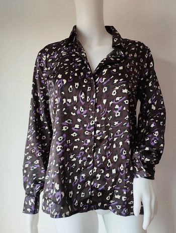 Chemise satinée léopard taille 38