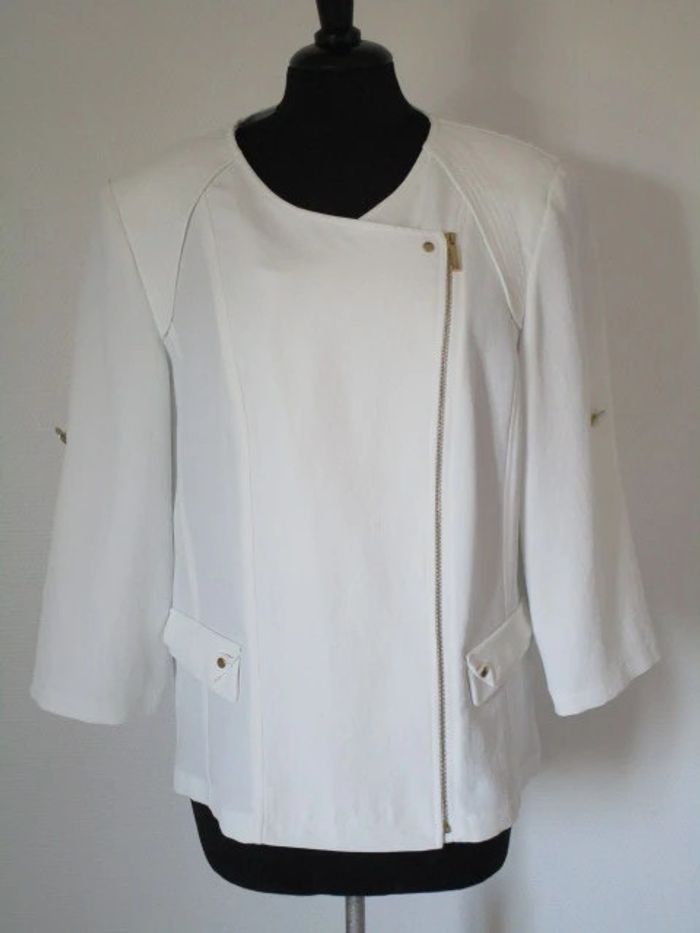 Veste blanc cassé Un Jour Ailleurs 46 TBE - photo numéro 5