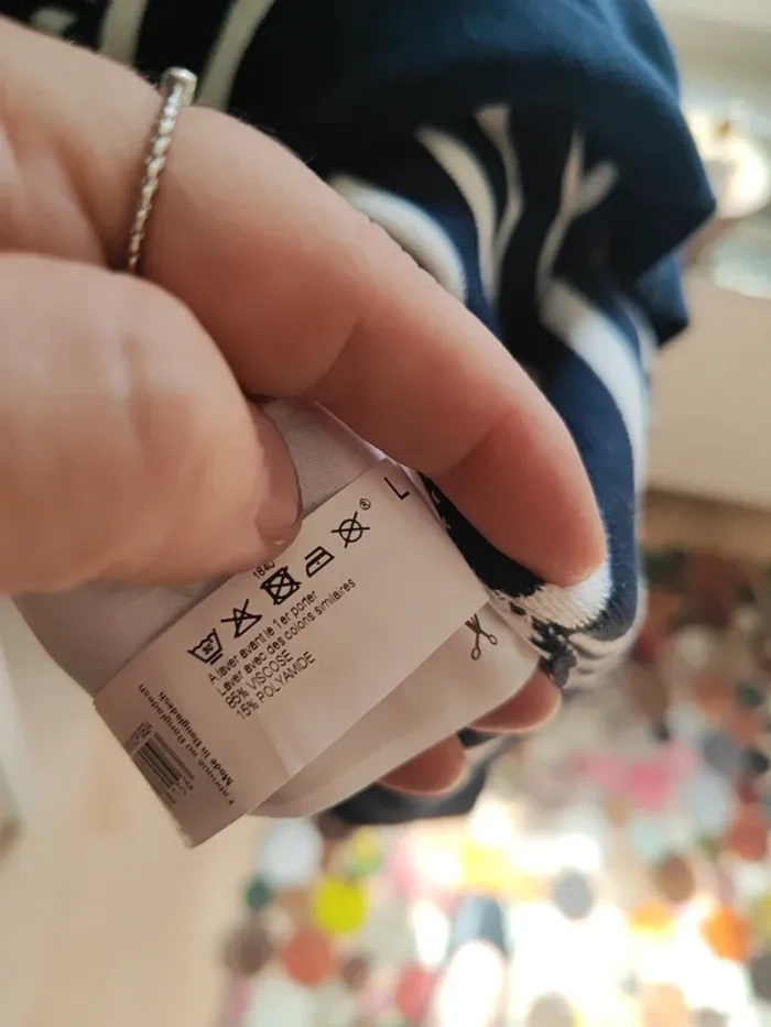 Pull marinière femme monoprix t.L - photo numéro 7