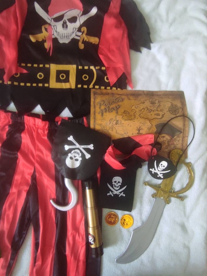 Déguisement complet de pirate 6-8 ans - photo numéro 2