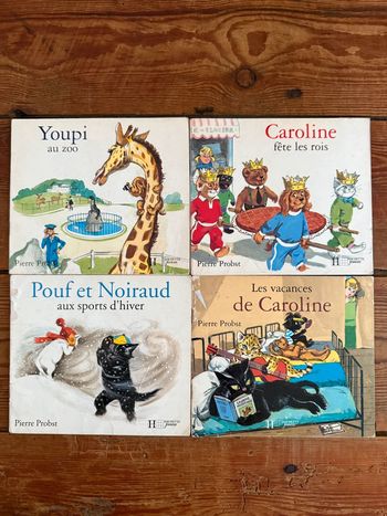 Caroline Câlin - Lot de 4 livres bd albums Pierre Probst Hachette Jeunesse