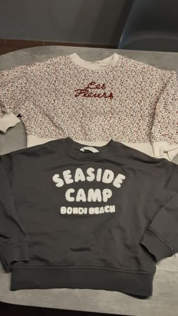 Lot 2 sweats fille 8ans 