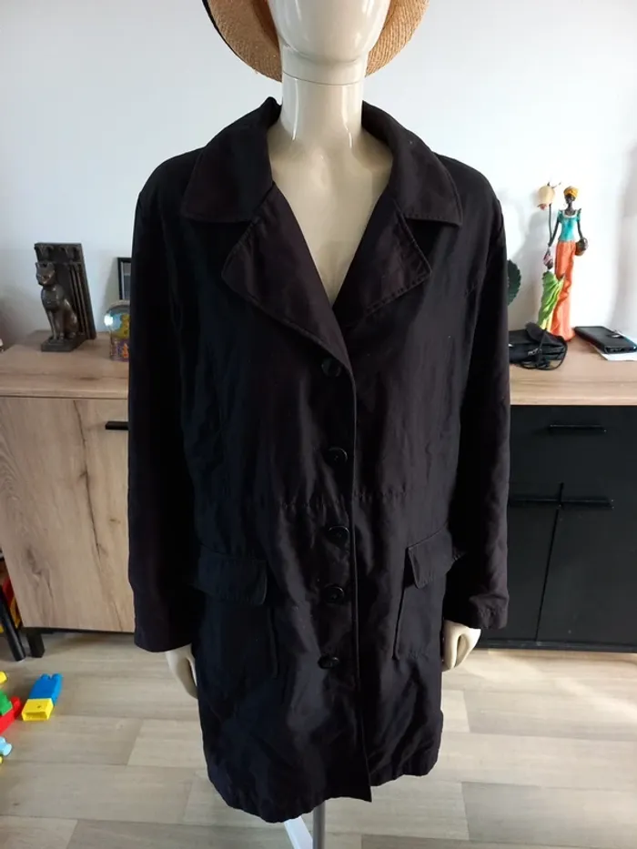 Manteau long noir L/XL