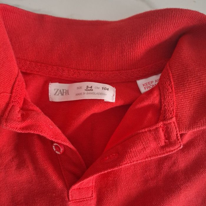 Zara polo rouge, taille 3-4 ans - photo numéro 4