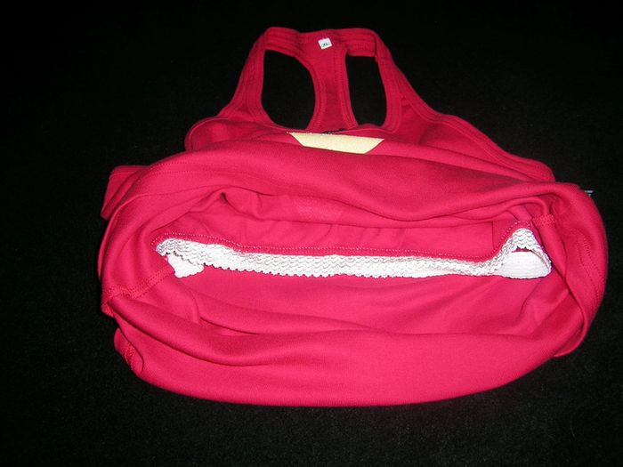 Débardeur de sport rouge X.L - photo numéro 4