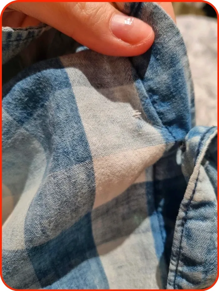 Chemise à rayures bleu et blanc Celio Taille L - photo numéro 7