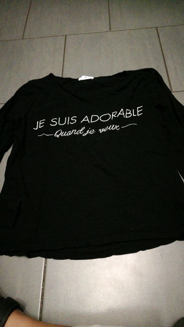 Tee shirt manches longues taille 2 cache cache
