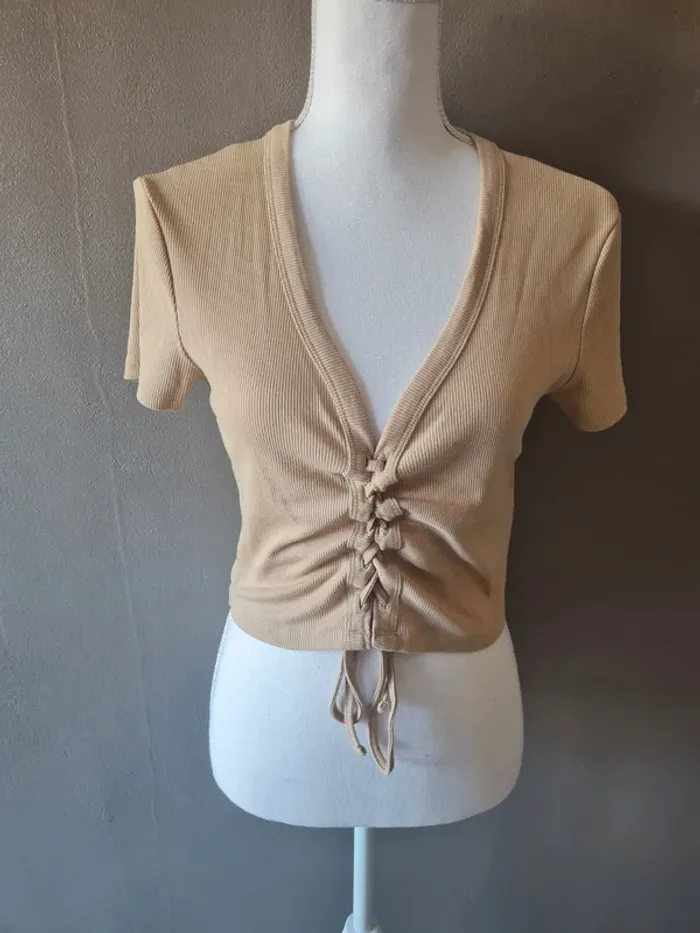 Croc Top beige