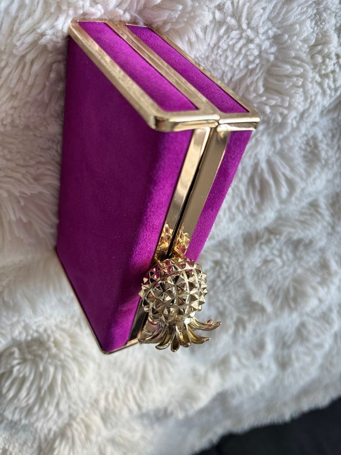 Pochette Fuchsia Ananas - photo numéro 4