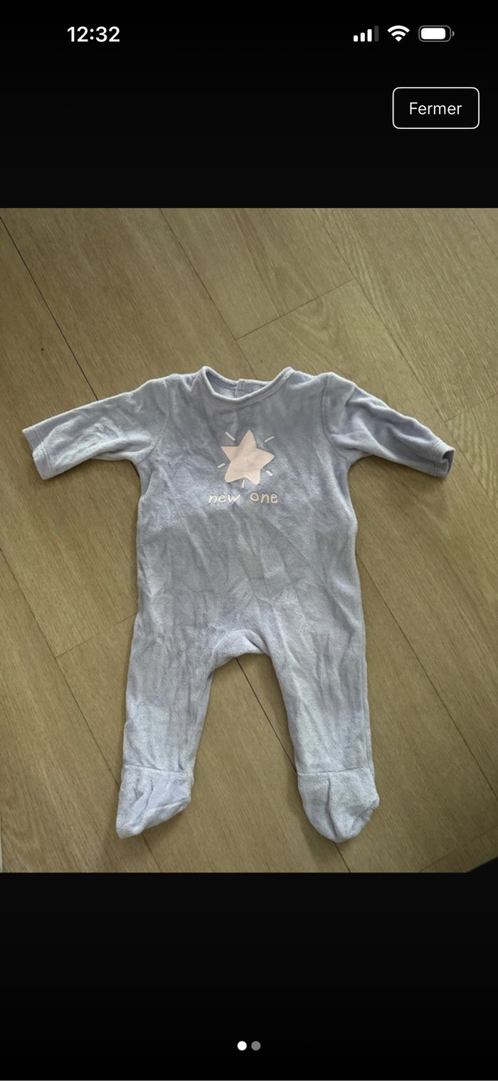 Lot de pyjamas bébé filles 0-3 mois - photo numéro 7