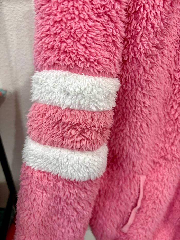 Gilet zippé teddy flamant rose Undiz - Taille L - photo numéro 3