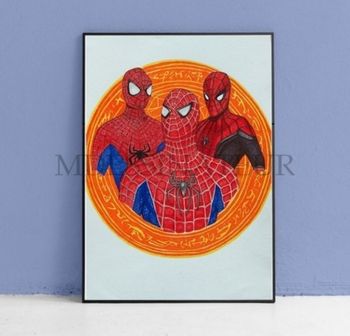 Dessin Spiderman No way home  A4