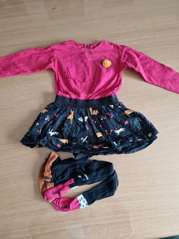 Robe catimini avec collant assorti