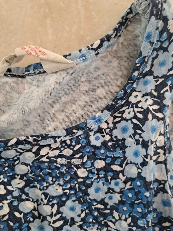Robe bleu/blanche sans manches 6/8 ans 👧 H&M en TBE - photo numéro 3