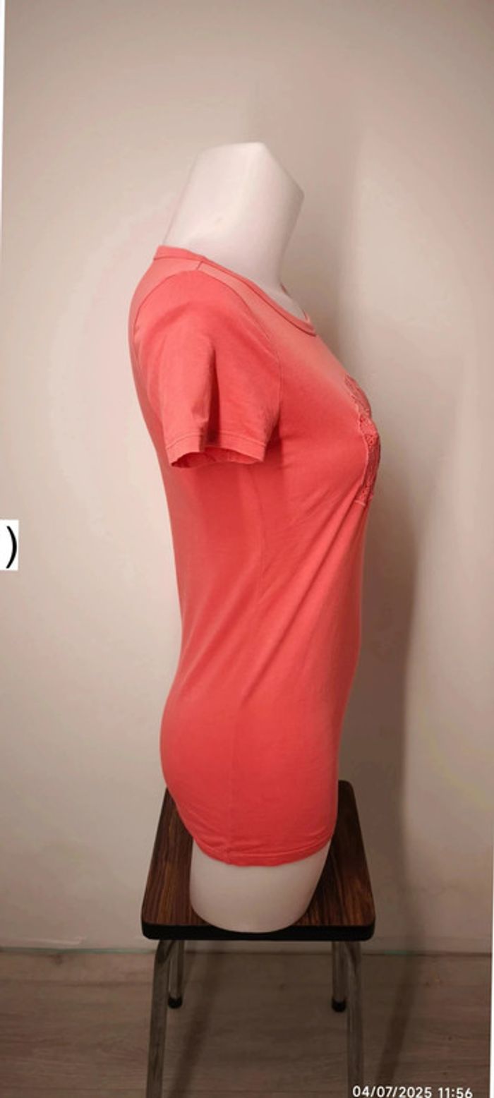 T-shirt Gap femme Taille XXS Rose - photo numéro 4