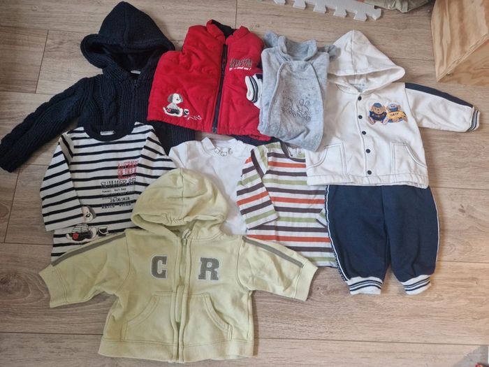 Lot 9 vêtements bébé boy, 6 mois, aut/hiv