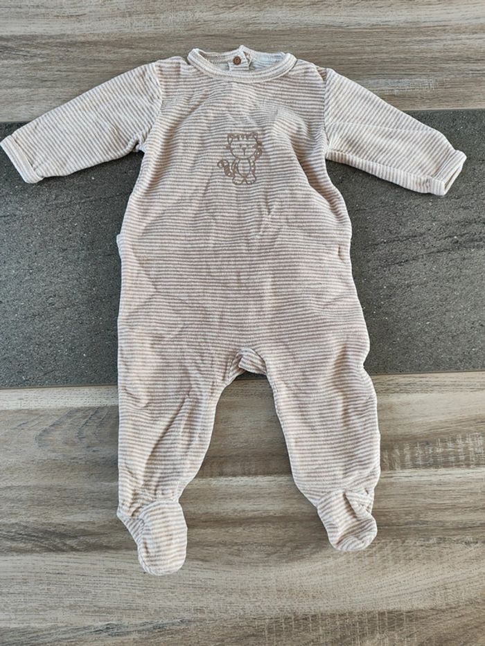 Pyjama rayé chat