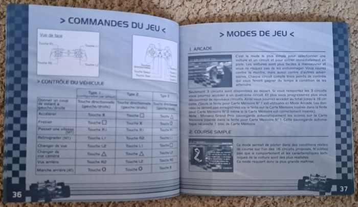 🎮 Notice et jaquettes Monaco GP Racing Simulation 2 Sony PlayStation 1 PS1 - photo numéro 4
