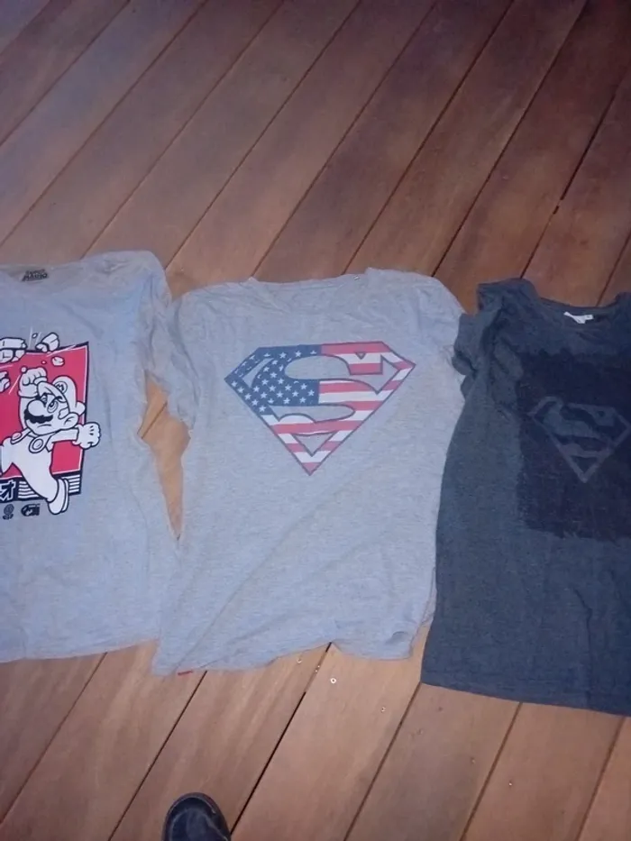 Tee shirt Mario et superman taille xl - photo numéro 3