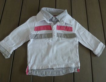 Polo manche longue bébé garçon 12 mois
