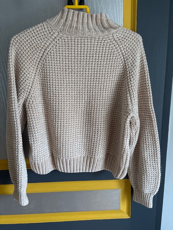 Pull court crème - photo numéro 3