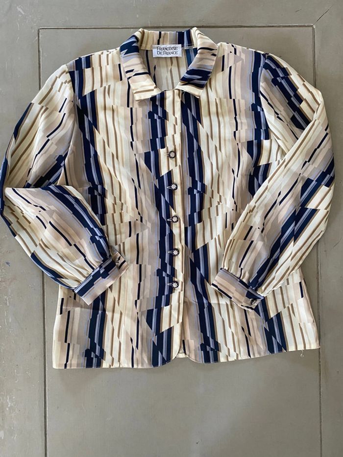 Chemise vintage Françoise de France taille M - photo numéro 7
