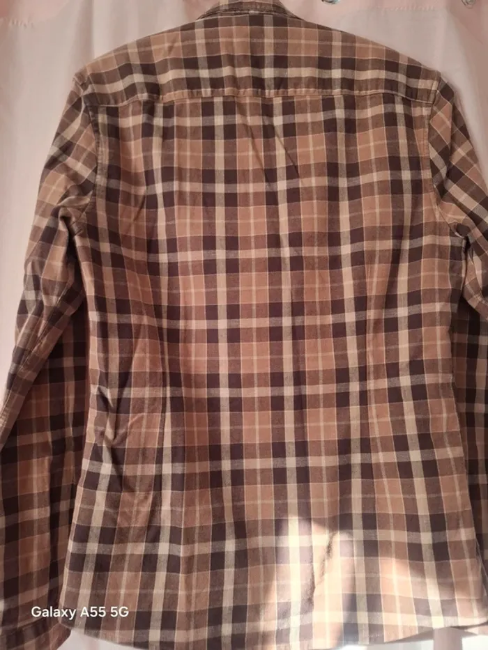Chemise homme longues manches a carreaux - photo numéro 5