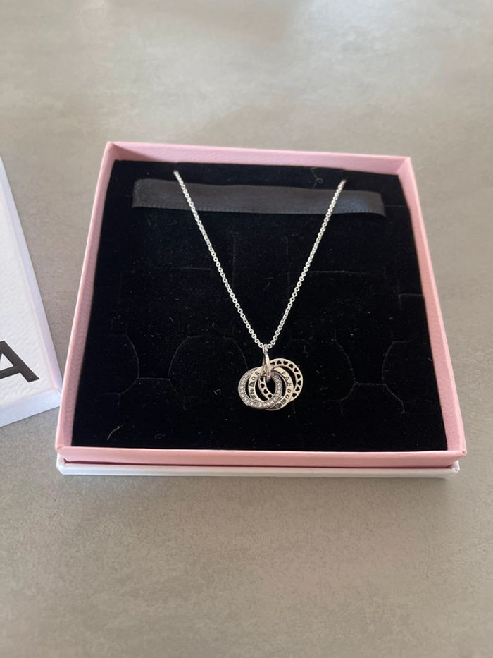 Collier pendentif cercles signature pandora - photo numéro 2