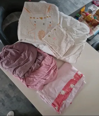 couette + drap pour lit bébé 75×120