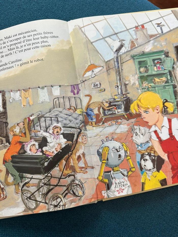 Livre Caroline baby-sitter Pierre Probst enfants singes Maki édition limitée bd album probst - photo numéro 3