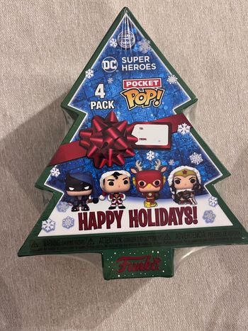 Coffret 4 figurines Funko pop pocket dc comics