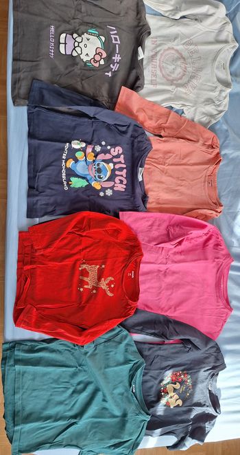 lot de 10 tee-shirt manche longue fille
