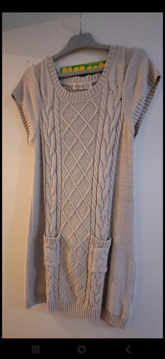 Robe en laine avec effet pailletés - photo numéro 4