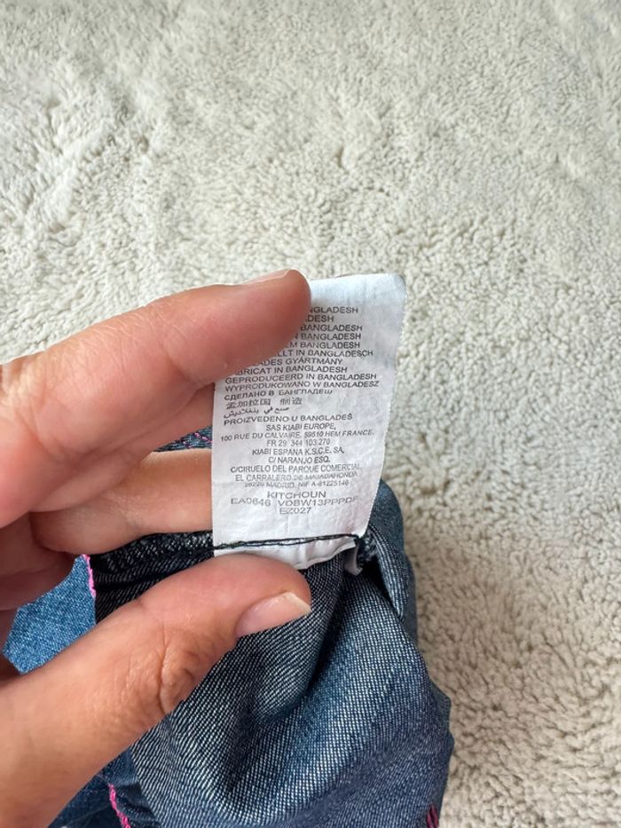 👖 lot jeans pantalons - bébé fille- baby girl - 9 mois- kitchoun très bon état - photo numéro 8