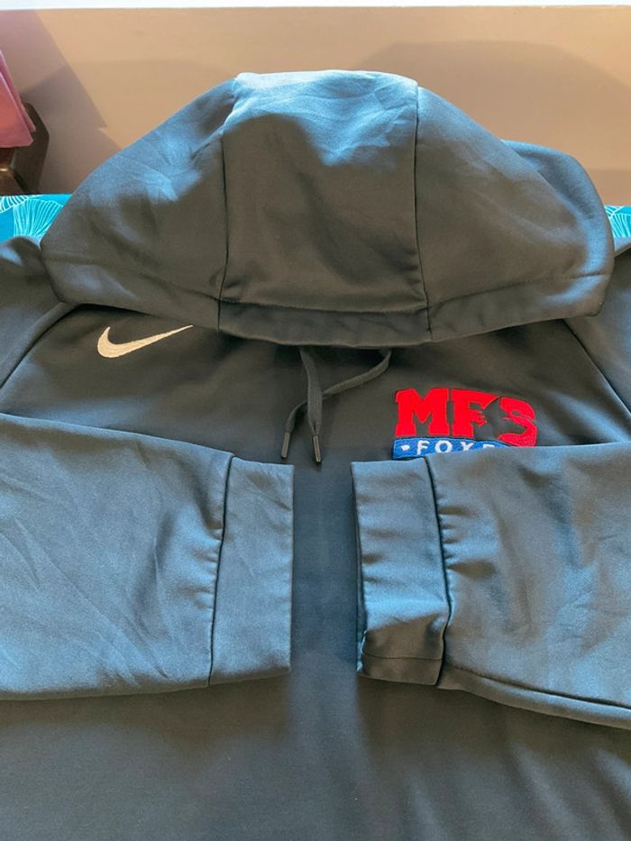 Sweat à capuche pour homme Nike MFS Foxes Basketball gris foncé taille XL 220 - photo numéro 6