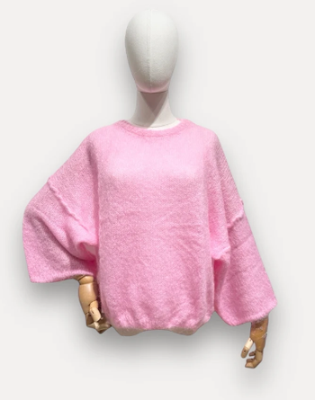 Pull - Rose - Fluffy - Cocooning - Automne