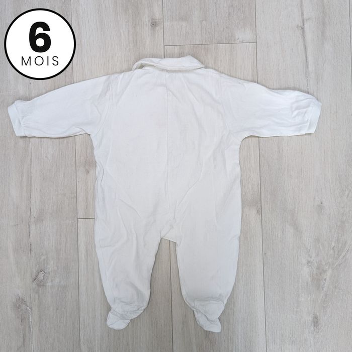 Pyjama blanc - bébé 6 mois - photo numéro 2