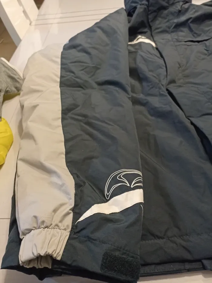 Veste de ski bleu marine et beige homme XXL - photo numéro 5